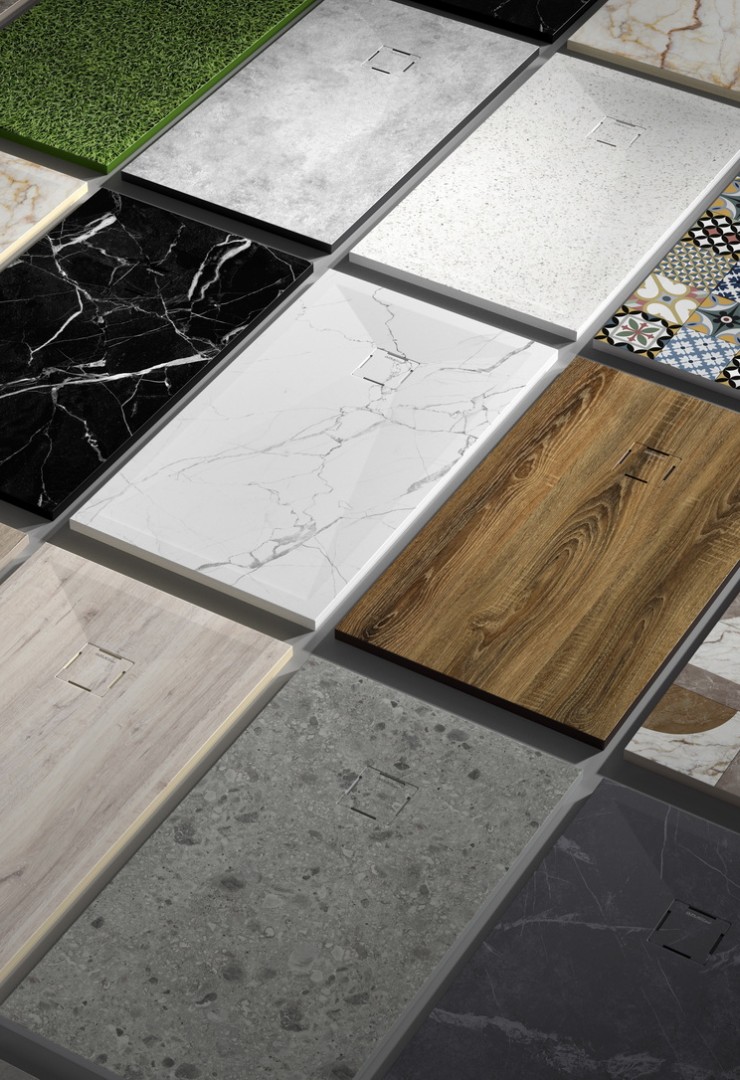 Stone 3D - Mineralguss Duschplatte